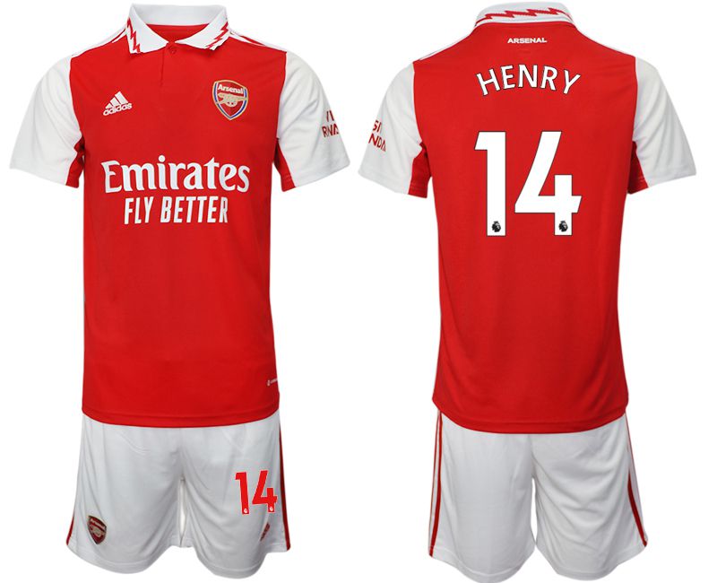 Men 2022-2023 Club Arsenal home red #14 Soccer Jersey->customized soccer jersey->Custom Jersey